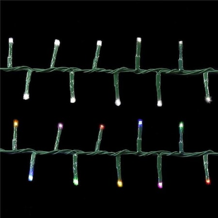 Santas Best Santas Best 251510 Holiday Wonderland 300 Light Starry 4 mm Micro Concave LED Compact String Light Set; Twinkling Multi 251510